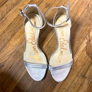 Sam Edelman Silver pumps - single strap heel and toe